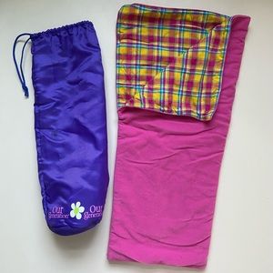 Our Generation Pink Sleeping Bag and Travel Case